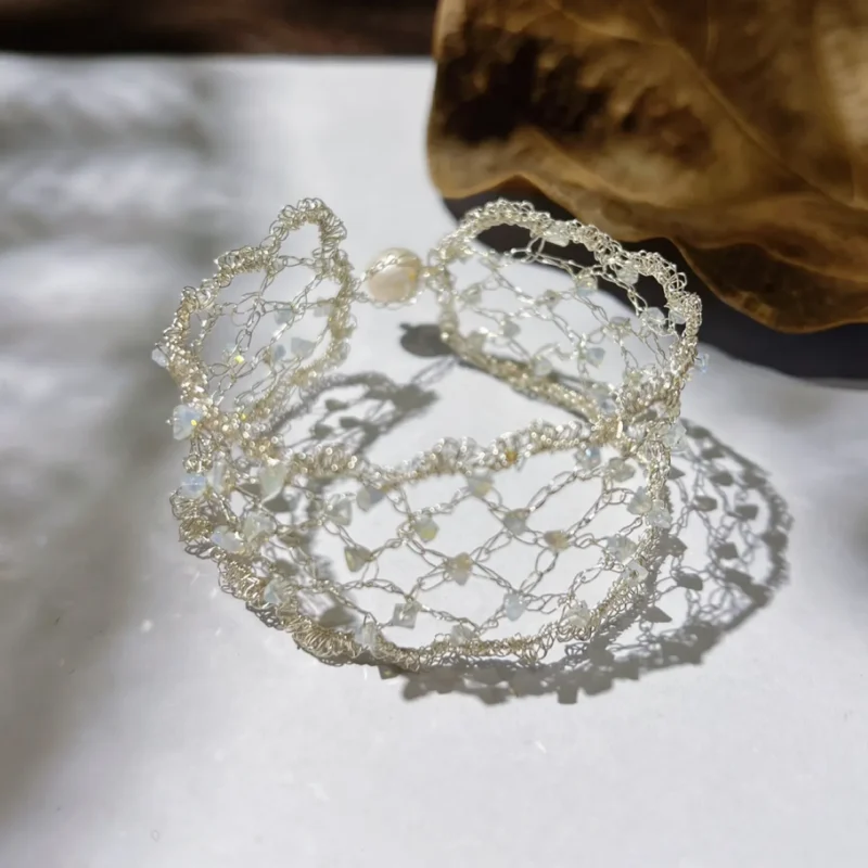 OREYNE Natural Phenomena Frost Lace Jewelry – close-up detail