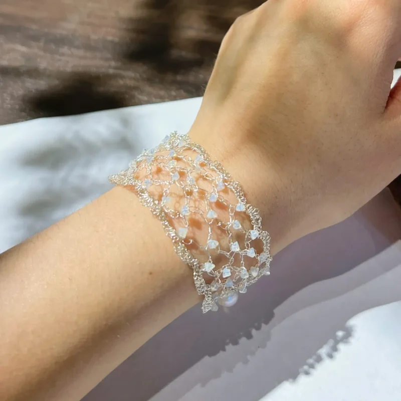 OREYNE Natural Phenomena Frost Lace Jewelry – close-up detail