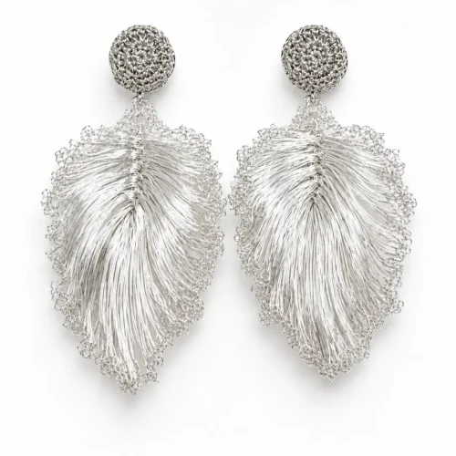 OREYNE Botanical Fan Palm Earrings