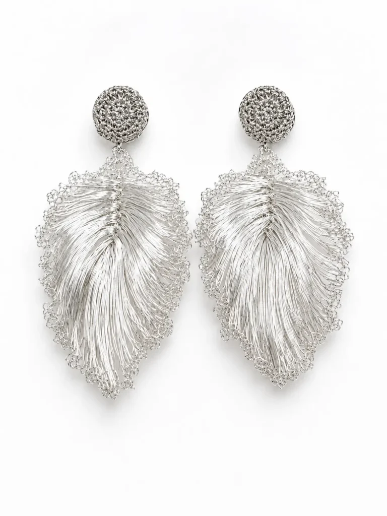 OREYNE Botanical Fan Palm Earrings