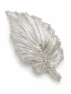 OREYNE Botanical Ruffled Leaf Brooch