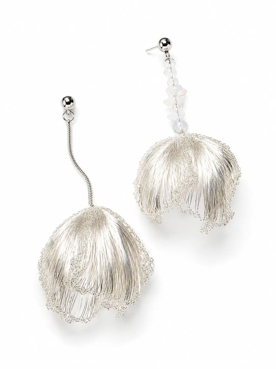 OREYNE Botanical White Fritillaria Earrings