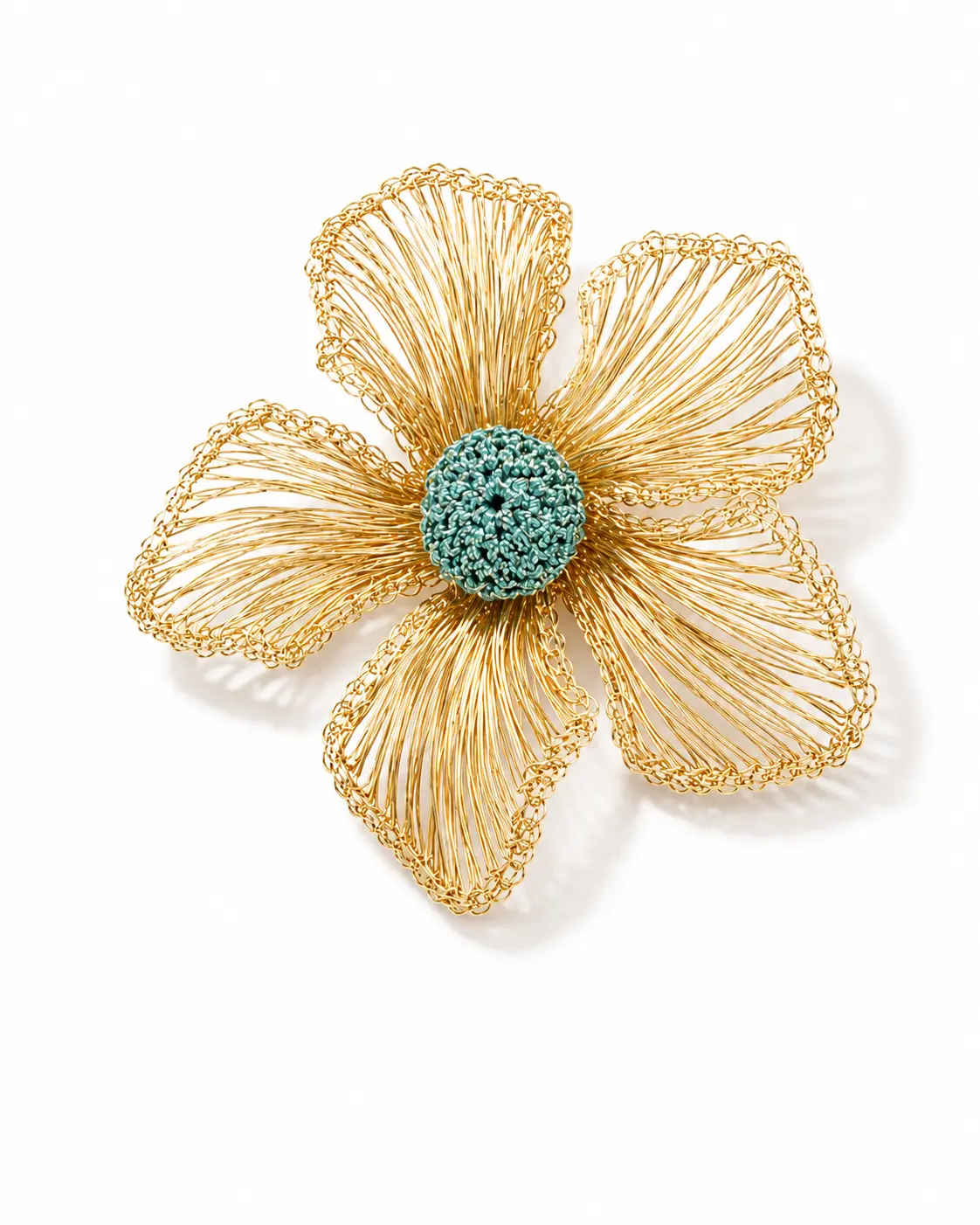 OREYNE Botanical Golden Flax Earring