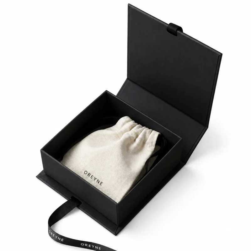 OREYNE jewelry gift box with branded pouch