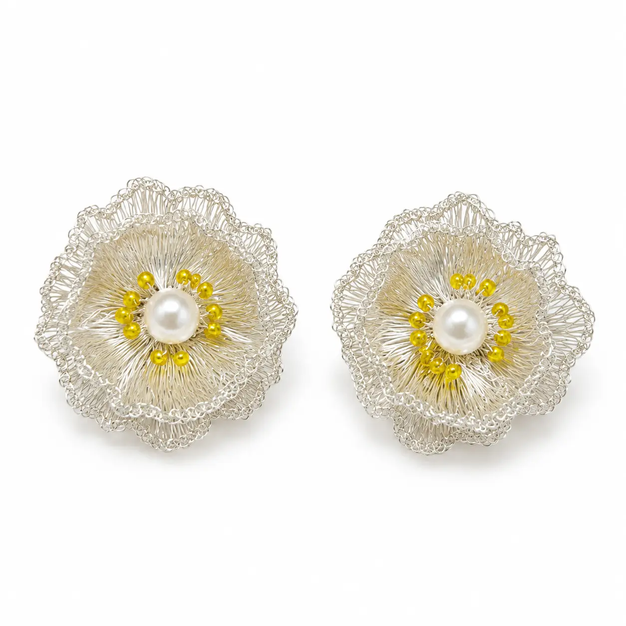 OREYNE Botanical White Poppy Jewelry