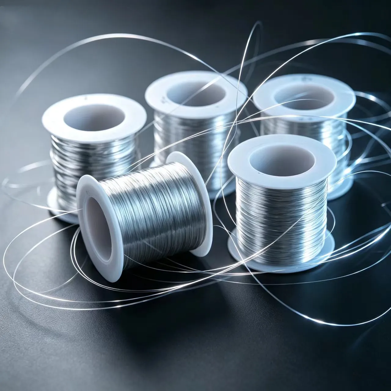 Fine silver-plated copper wire used in OREYNE jewelry