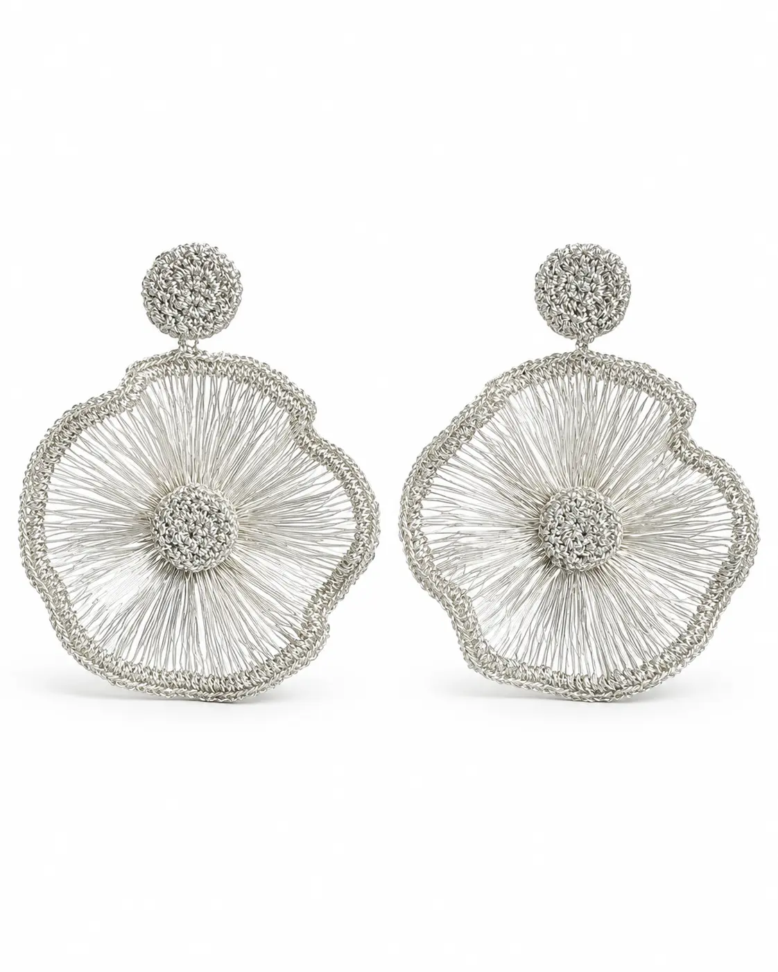 OREYNE Botanical Radiant Bloom Statement Earrings
