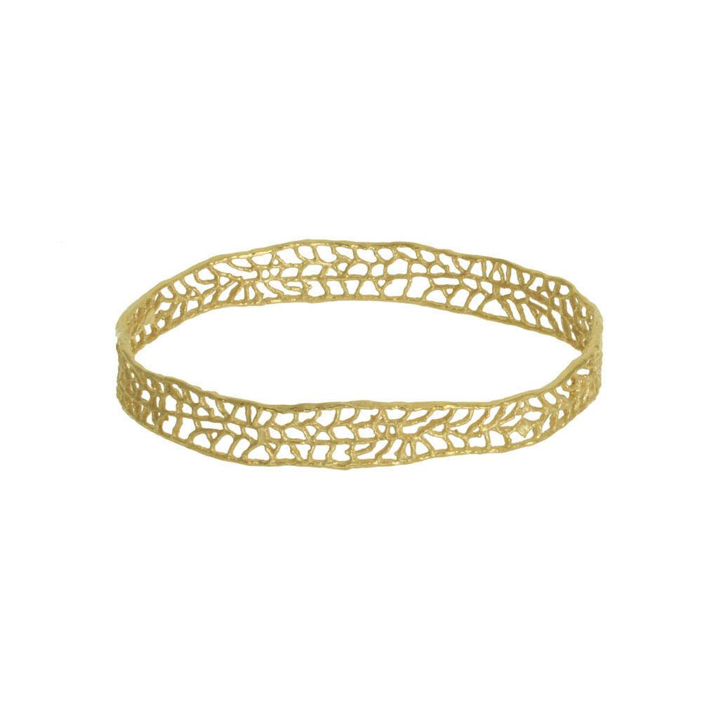 Open woven structure inspiring the Woven Air silver mesh bracelet