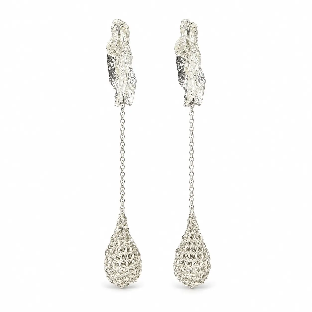 OREYNE Botanical Dewdrop Bud Drop Earrings